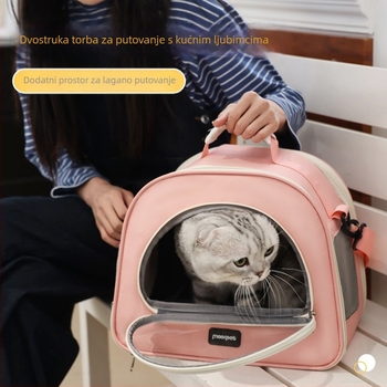 Ruksak za mačke za kućne ljubimce, prijenosna torba, moderan i lijep ruksak za mačke, prozračna torba za mačke za izlazak
