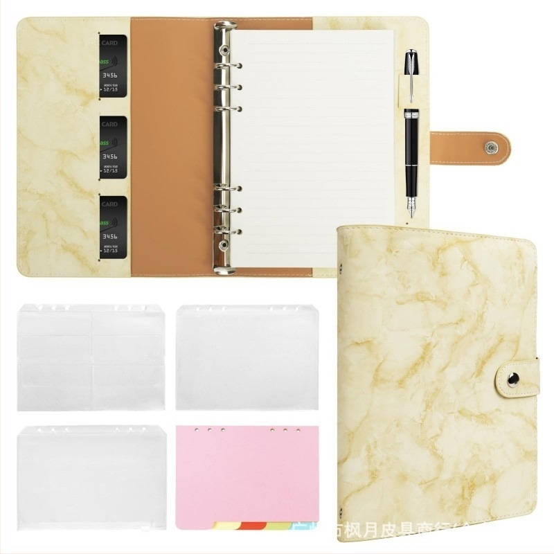 Japanski kožni omot za bilježnicu s kopčom za odvojive listove, modni kožni omot s kopčom za odvojive listove, zaštitni omot za knjige za muškarce i žene