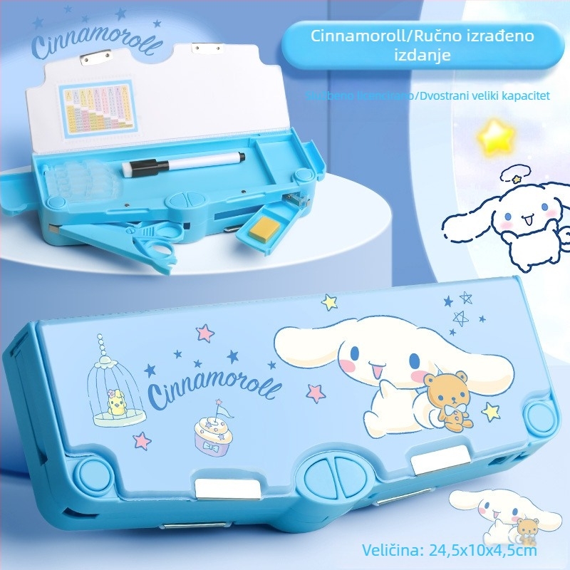 Ne kupujte za domaću e-trgovinu】Višenamjenska kutija za pribor, originalna Sanrio pernica za djevojčice s kombinacijskim bravom i mehanizmom