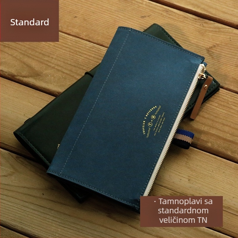 Višenamjenska torba za pohranu s patentnim zatvaračem, pribor, DuPont papirna putna knjiga, oprana kravlja koža, novčanice, torba, okolina