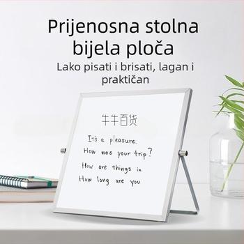 Sklopiva radna ploča od aluminijske legure, dvostrana sklopiva radna ploča za bilješke, izbrisivi nosač, magnetsko pisanje