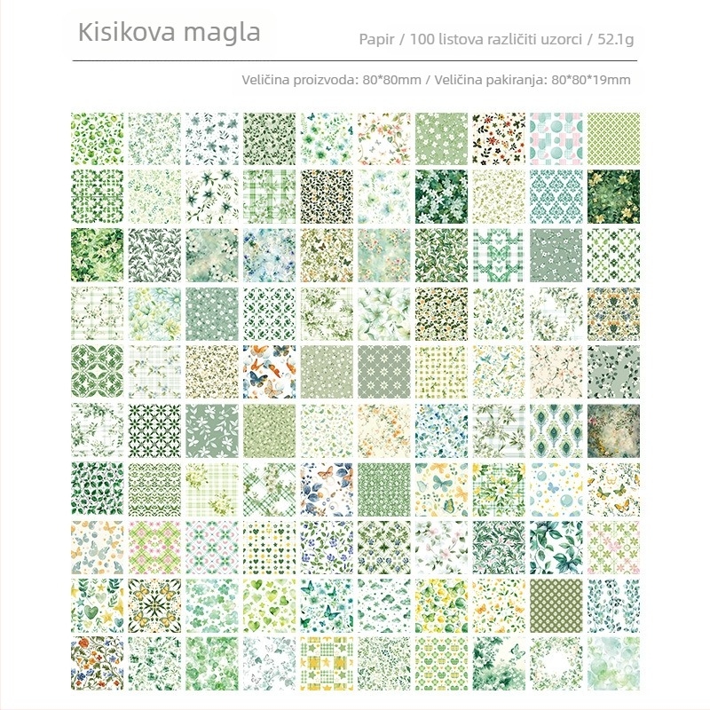 Yuezhen prekogranični specijal za Fanhua Manyuan Priručnik Materijal za naljepnice Ovaj retro Post-it papir Neljepljivi materijal Papir