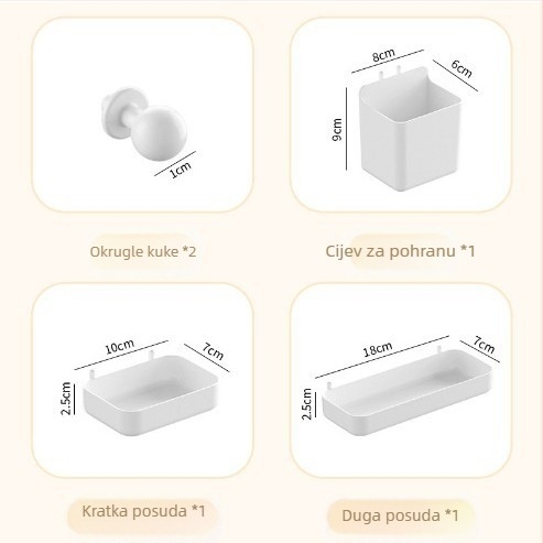 Jednostavni lagani luksuzni višeslojni stalak za pohranu s rupom za ladice, stalak za pohranu za studentski dom i studijski prostor