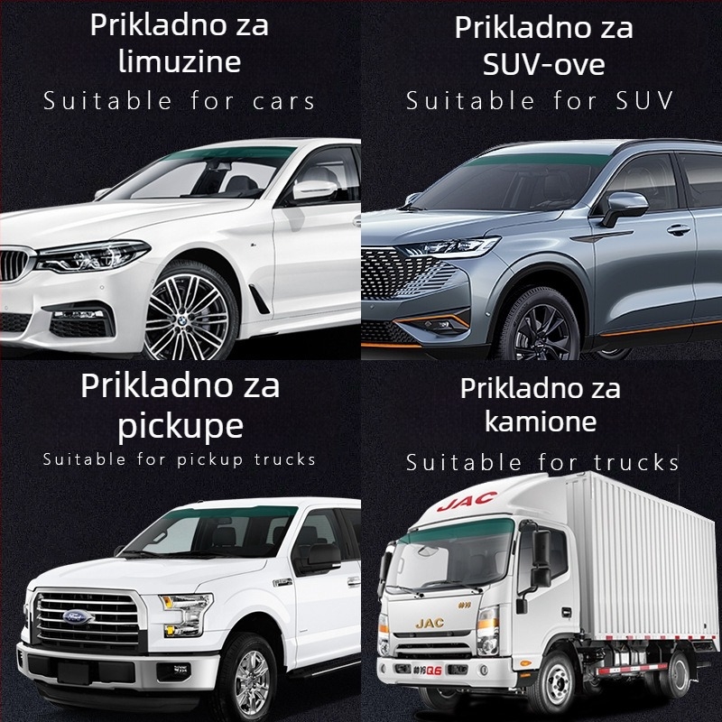 Prednja folija za sjenilo, reflektirajuća izolacijska folija, ukrasna traka, sjenilo za sunce, vjetrobransko staklo za poluprikolice, folija za zaštitu od sunca za kamione