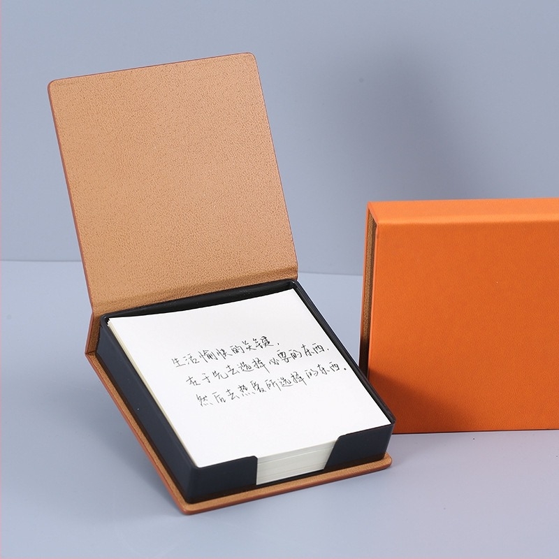 PU stereo kutija za bilješke, kutija za pohranu uredskog pribora, bilješka, bilješka, bilješka, bilješka, bilješka, bilješka, ispisivi LOGO, veleprodaja