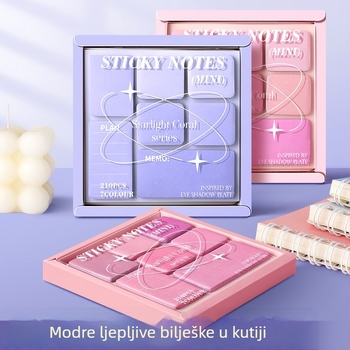 Samoljepljive pločice za sjenilo za oči za učenike osnovne i srednje škole s naljepnicama visoke kvalitete u boji za uredsku upotrebu n puta s jakom ljepljivošću