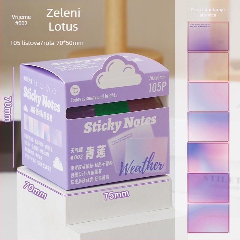 Prozirni sedefasti izvlačni ljepljivi papirići Morandi indeks Naljepnica za bilješke za učenike Naljepnica Naljepnica Naljepnica Naljepnica Naljepnica