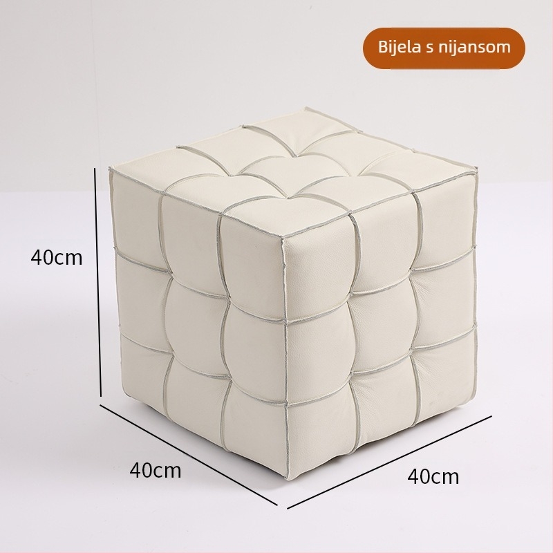 Tvornica izravno prodaje Rubikovu kocku, stolac za kućanstvo, dnevni boravak, kauč, tabure, jednostavan lagani luksuzni kožni mali stolac, vrata, stolica za presvlačenje cipela