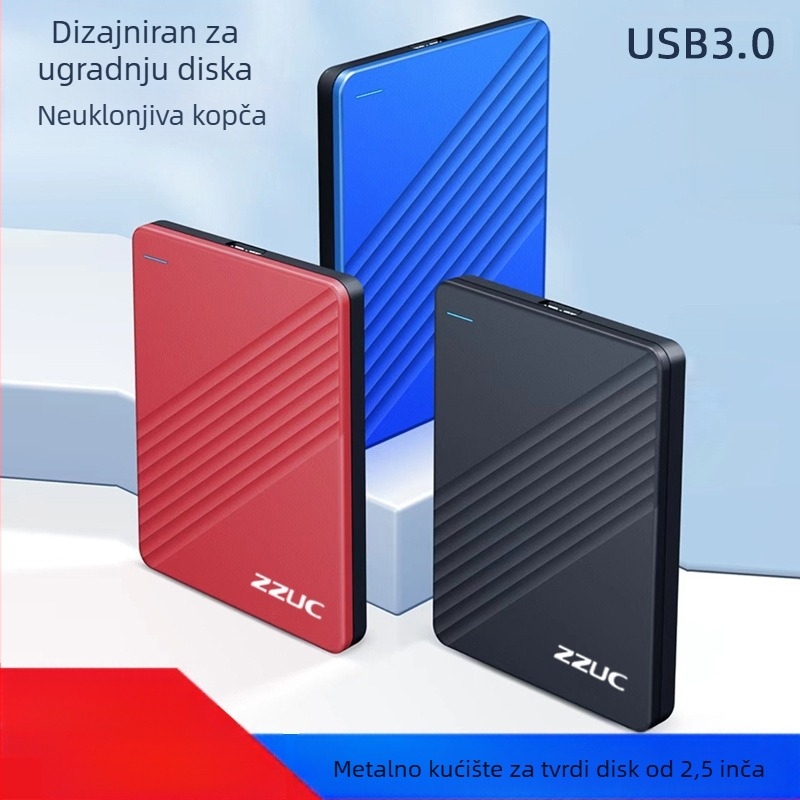 Metalna kutija za tvrdi disk za prijenosno računalo s USB 3.0, 2,5-inčnim SSD tvrdim diskom, O EM, tvornički prilagođena