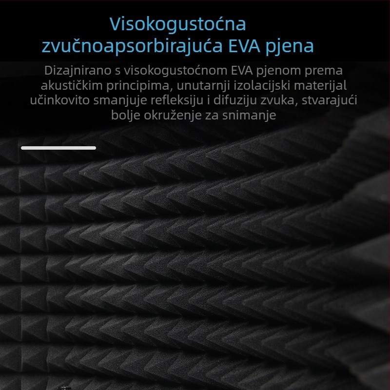 Karaoke uživo kondenzatorski mikrofon zvučna izolacija pamuk apsorpcija zvuka pamuk veleprodaja mikrofon zvučna izolacijska ploča vjetrootporni zaslon pet vrata zvučna izolacija poklopac