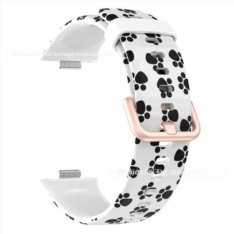 Za Huawei Watch Fit3 silikonski remen s kopčom u boji s tiskom i zamjenskim remenom za Huawei Fit3 Smart Sport