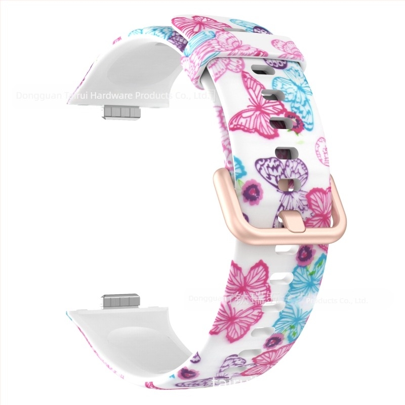 Za Huawei Watch Fit3 silikonski remen s kopčom u boji s tiskom i zamjenskim remenom za Huawei Fit3 Smart Sport