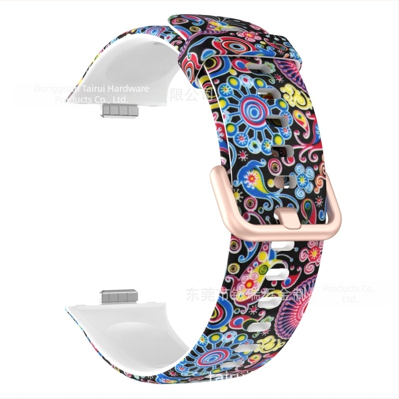 Za Huawei Watch Fit3 silikonski remen s kopčom u boji s tiskom i zamjenskim remenom za Huawei Fit3 Smart Sport