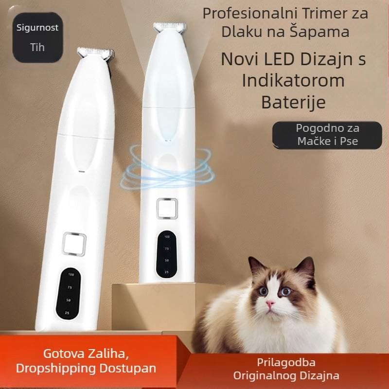 Proizvođači prodaju šišače za dlake kućnih ljubimaca za mačke i pse s trimerom za dlake na nogama, električnim šišačem za dlake kućnih ljubimaca, brijačem, generacijom dlake