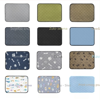 Podloga za pelene za kućne ljubimce, vodootporna, periva, periva, jaka usisna, debela podloga za obuku kućnih ljubimaca, mala kućica za pse