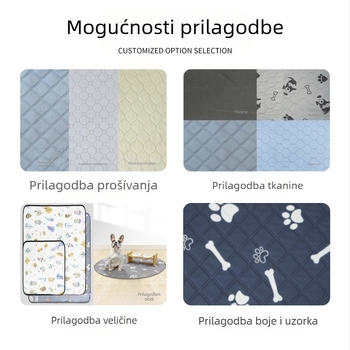 Podloga za pelene za kućne ljubimce, vodootporna, periva, periva, jaka usisna, debela podloga za obuku kućnih ljubimaca, mala kućica za pse