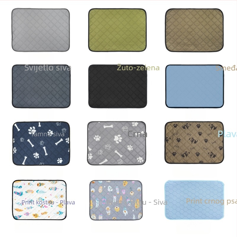 Podloga za pelene za kućne ljubimce, vodootporna, periva, periva, jaka usisna, debela podloga za obuku kućnih ljubimaca, mala kućica za pse