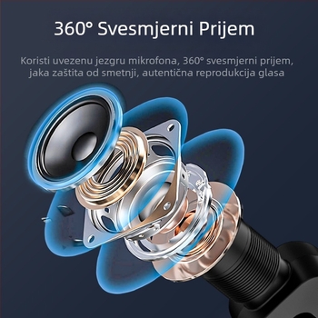 Prekogranični mobilni mikrofon za prijenos uživo, novi bežični lavalier mikrofon s dvostrukom utičnicom i smanjenjem buke, HD snimanje, Douyin