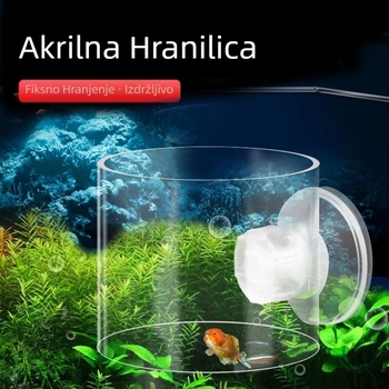 Hranilica za ribe crvena šalica za insekte mali akvarijski prsten za hranjenje riba plutajuća fiksna hranilica za ribe prsten za hranjenje cijev za hranjenje