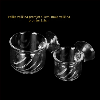 Hranilica za ribe crvena šalica za insekte mali akvarijski prsten za hranjenje riba plutajuća fiksna hranilica za ribe prsten za hranjenje cijev za hranjenje