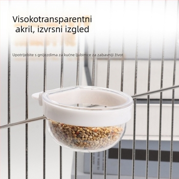 Kutija za hranu za papigicu, golupčića, nimfu, staklenka za hranu, zdjelica za hranu, čašica za ptice, griz, jaje, zdjelica za hranu za proso, pribor za kućne ljubimce koji uče jesti