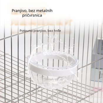 Kutija za hranu za papigicu, golupčića, nimfu, staklenka za hranu, zdjelica za hranu, čašica za ptice, griz, jaje, zdjelica za hranu za proso, pribor za kućne ljubimce koji uče jesti