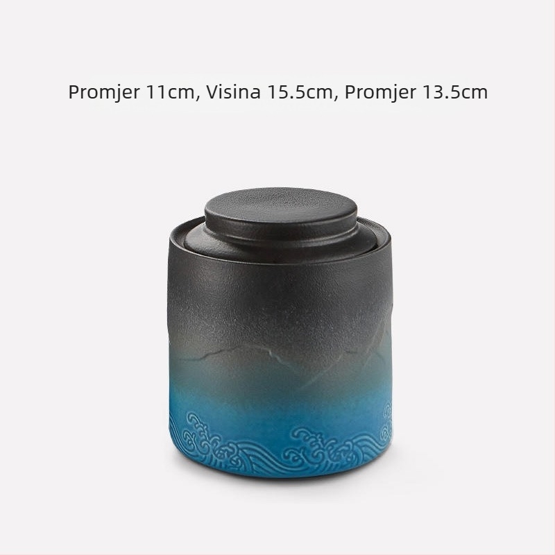 Urna za kućne ljubimce Bijelo-crni reljef Xiangyun krajolik Morski valovi Spomenik smrti Mačka Pas Vatra Okus