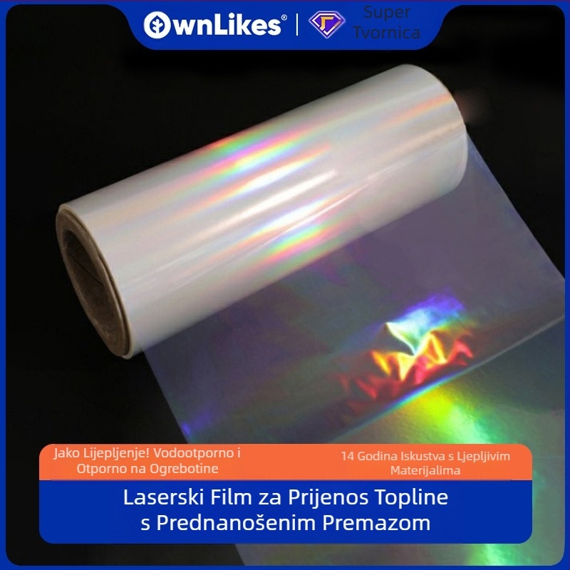 Bopp prethodno premazana folija, laserska folija, prozirna obična folija za vruće laminiranje, foto reklamna laminacijska zaštitna folija po narudžbi, samoljepljiva