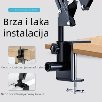 Stalak za mobitele, stalak uz krevet, stalak za mobitele uz krevet, univerzalni stalak za stolna računala, univerzalna polica za snimanje uživo