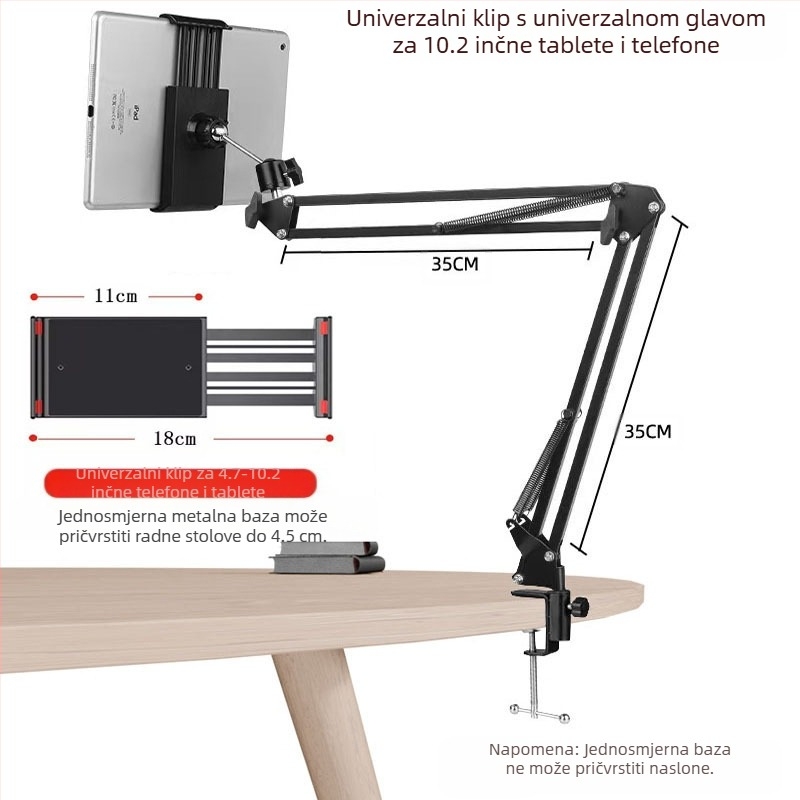 Stalak za mobitele, stalak uz krevet, stalak za mobitele uz krevet, univerzalni stalak za stolna računala, univerzalna polica za snimanje uživo