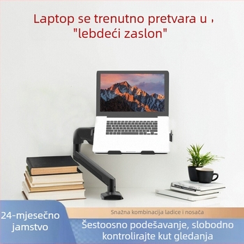 Zračna ruka s nosačem za proširenje prijenosnog računala, mehanička ruka, univerzalna teleskopska ruka za slobodno lebdenje, okretna ruka za zaslon