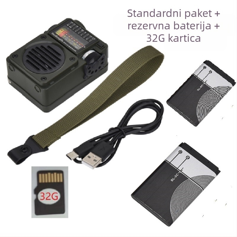 HRD-700 prijenosni multimedijski glazbeni uređaj, prijem punog opsega, reprodukcija s Bluetooth TF kartice