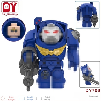Vanjska trgovina specijalizirana je za izvozne torbe za minifigure dječjih igračaka Imperial Robot Warrior, sastavljene od građevinskih blokova Dy701-708.