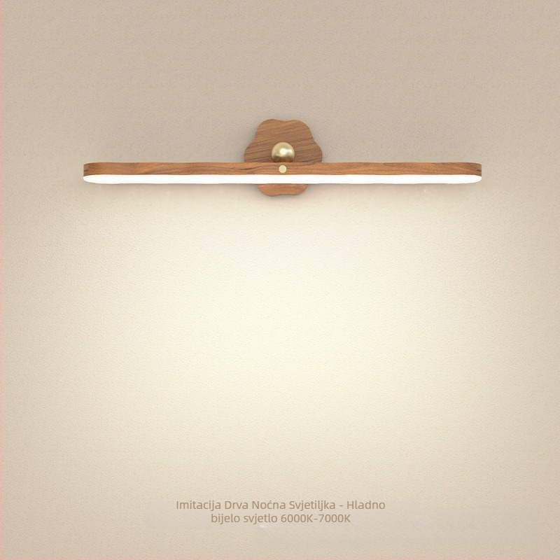Prekogranična rotirajuća noćna lampa u tri boje, zidna lampa, svjetlo za punjenje, magnetska lampa za ogledalo za šminkanje, lampa na dodir, demontaža ormarića