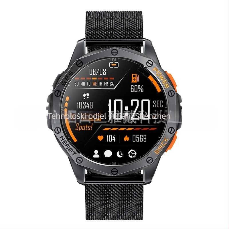 Pametni sat Cross Border K67, Bluetooth poziv, GPS, svjetiljka, kompas, tlak zraka, visina, sat za sportove na otvorenom