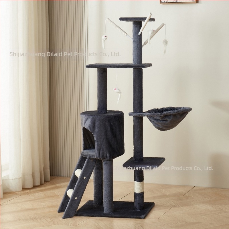 Prekogranični stalak za penjanje mačaka otporan na ogrebotine, stalak za penjanje mačaka u obliku stabla za mačke, integrirani višekatni stalak za više mačaka koji se ne koristi, izravna prodaja iz tvornice
