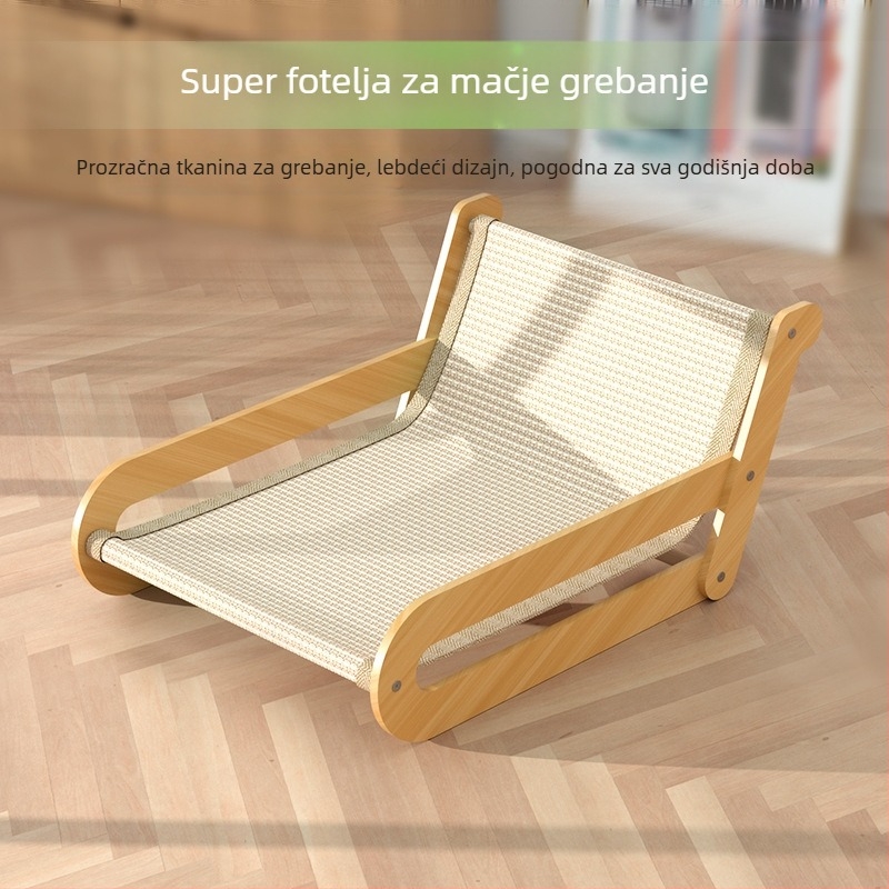 Sisalova daska za grebanje mačaka, gnijezdo za mačke otporno na habanje i ne linja, daska za grebanje mačaka, jednodijelna ekstra velika naslonjača, pribor za mačke od konoplje