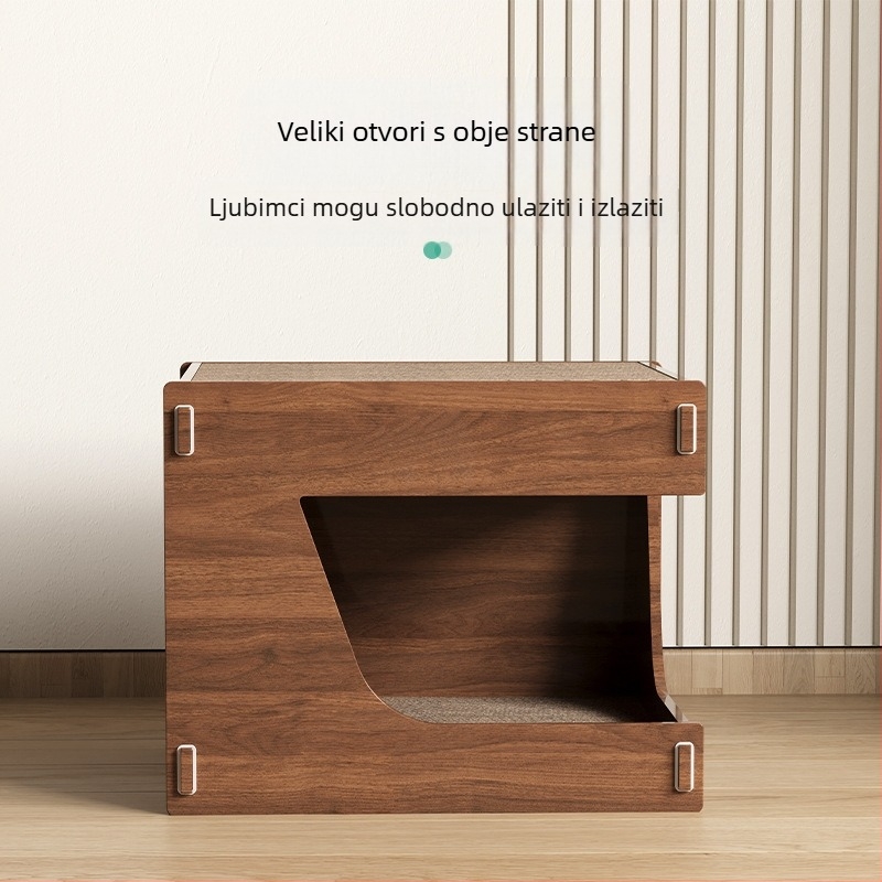 Ploča za grebanje za mačke, mačje gnijezdo, integrirano, otporno na habanje, otporno na otpad, brusilica za kandže, izdržljiva kućica za mačje kandže od valovitog papira, kućica za mačke, vila