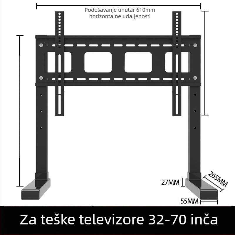 TV postolje 17/32/43 bez bušilice, nosač za podizanje radne površine, univerzalni držač za monitor stolnog računala
