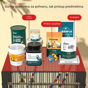 0.8 Šifrirani kavez za ptice, kavez za papige, kućanski veliki kavez za ptice za Xuanfeng, tigrovu kožu, božur, hortenziju, biser