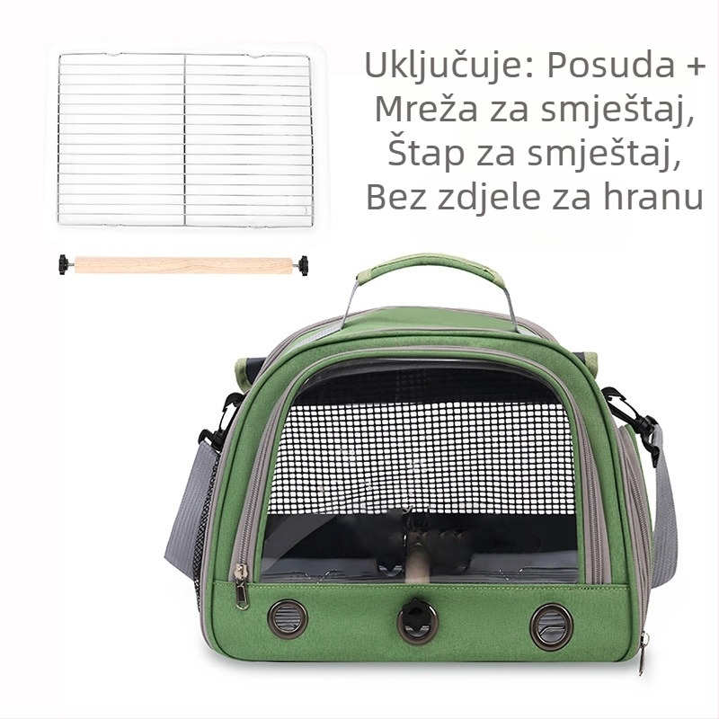 Proizvođači vanjske trgovine veleprodaja torba za ptice torba za papige prijenosna ramena prozračna ptička torba porozna roleta prijenosna torba za kućne ljubimce