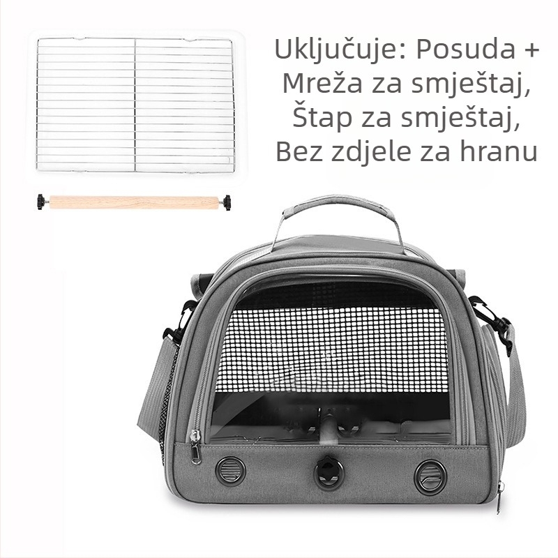 Proizvođači vanjske trgovine veleprodaja torba za ptice torba za papige prijenosna ramena prozračna ptička torba porozna roleta prijenosna torba za kućne ljubimce