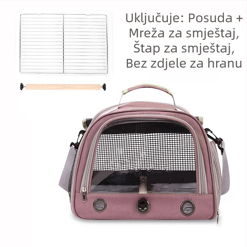 Proizvođači vanjske trgovine veleprodaja torba za ptice torba za papige prijenosna ramena prozračna ptička torba porozna roleta prijenosna torba za kućne ljubimce