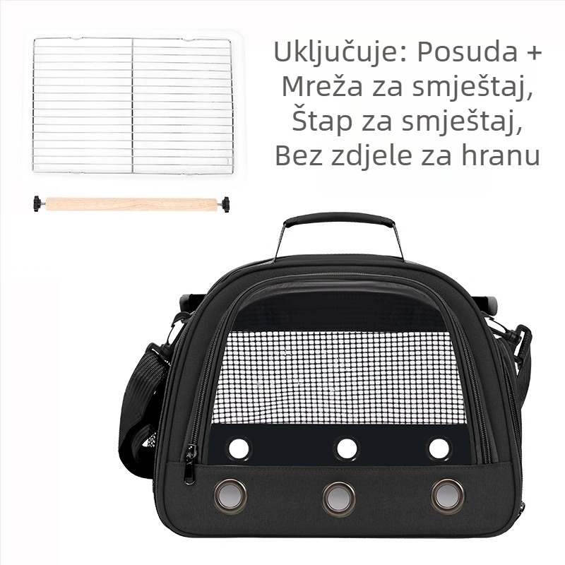 Proizvođači vanjske trgovine veleprodaja torba za ptice torba za papige prijenosna ramena prozračna ptička torba porozna roleta prijenosna torba za kućne ljubimce