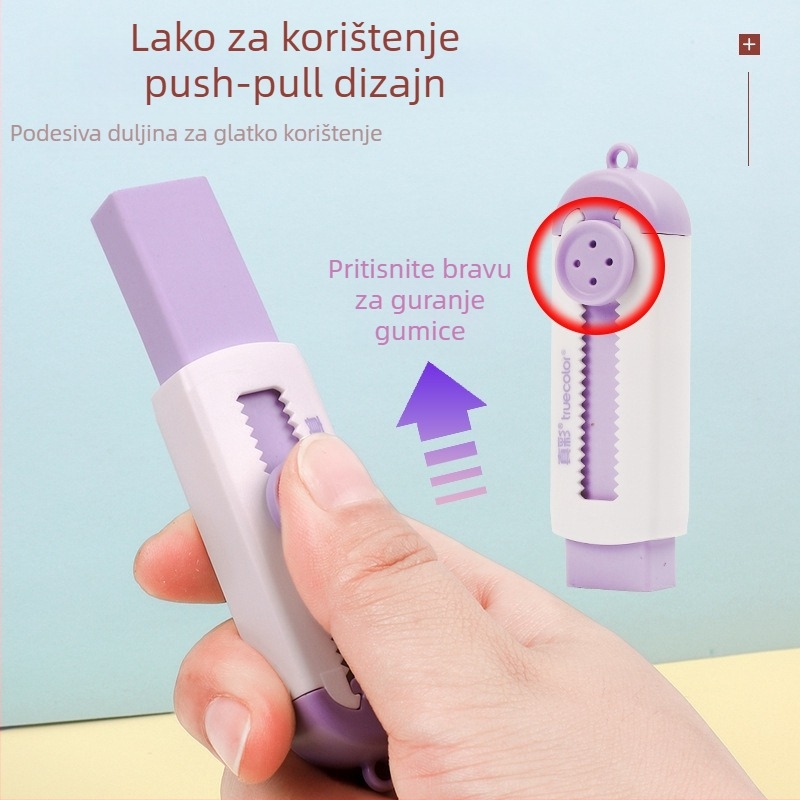 Slatka kreativna gumica za olovke, gumica u pravim bojama, push-pull, studentska posebna gumica za korekciju, zamjenjiva gumica za jezgru, veleprodaja
