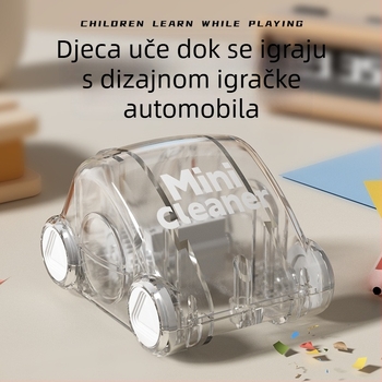 Mini automobil za čišćenje radne površine, zabavni studentski pribor, gumica za olovke, sakupljač prašine, igračka autić za dekompresiju, ručni model