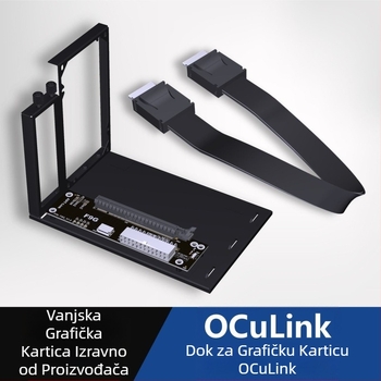 Adt-F9G Oculink vanjska priključna stanica za grafičku karticu s Atx nosačem Pcie4.0X4 Sff8611 8612
