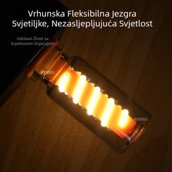 RX9003 Prozirno dodirno USB noćno svjetlo uz krevet, svjetlo za spavanje, ručna višebojna LED atmosferska lampa na ritmu