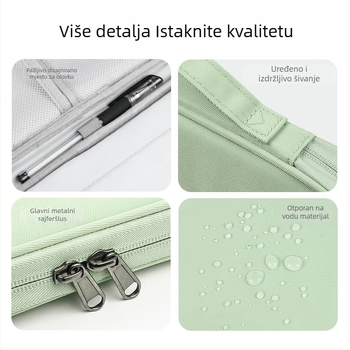 Prijenosna torba za tablet za iPad 11 inča, za poslovnu upotrebu i ured, za putovanja, zaštitna futrola, vodoravna unutarnja torba za tablet, otporna na prskanje