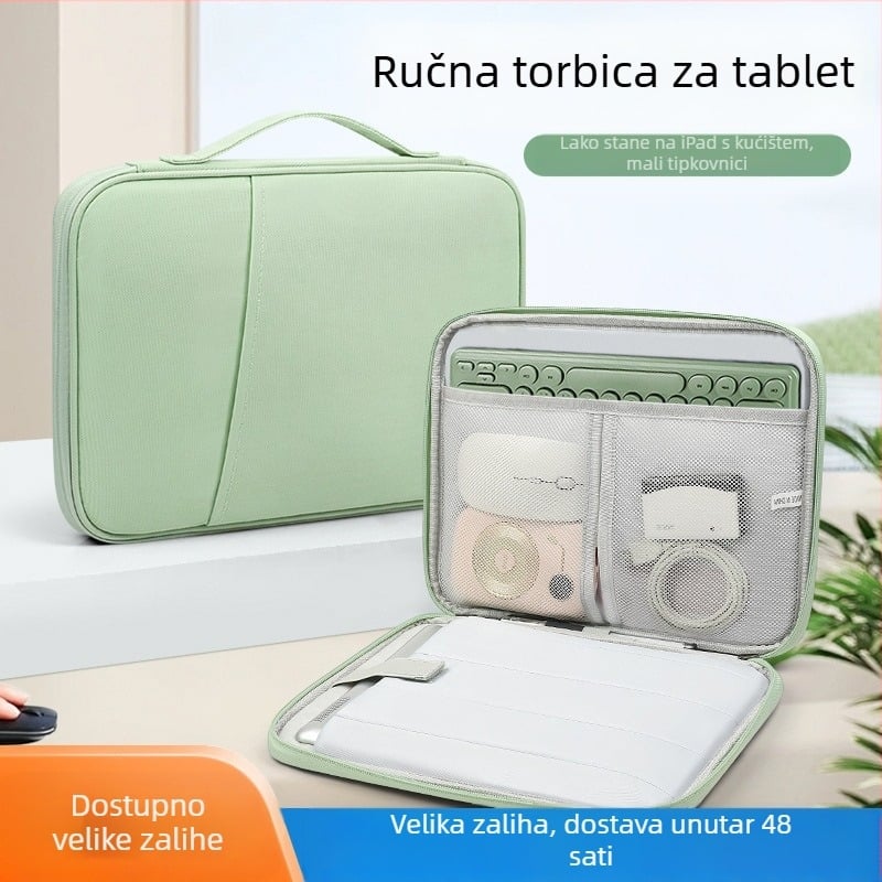 Prijenosna torba za tablet za iPad 11 inča, za poslovnu upotrebu i ured, za putovanja, zaštitna futrola, vodoravna unutarnja torba za tablet, otporna na prskanje